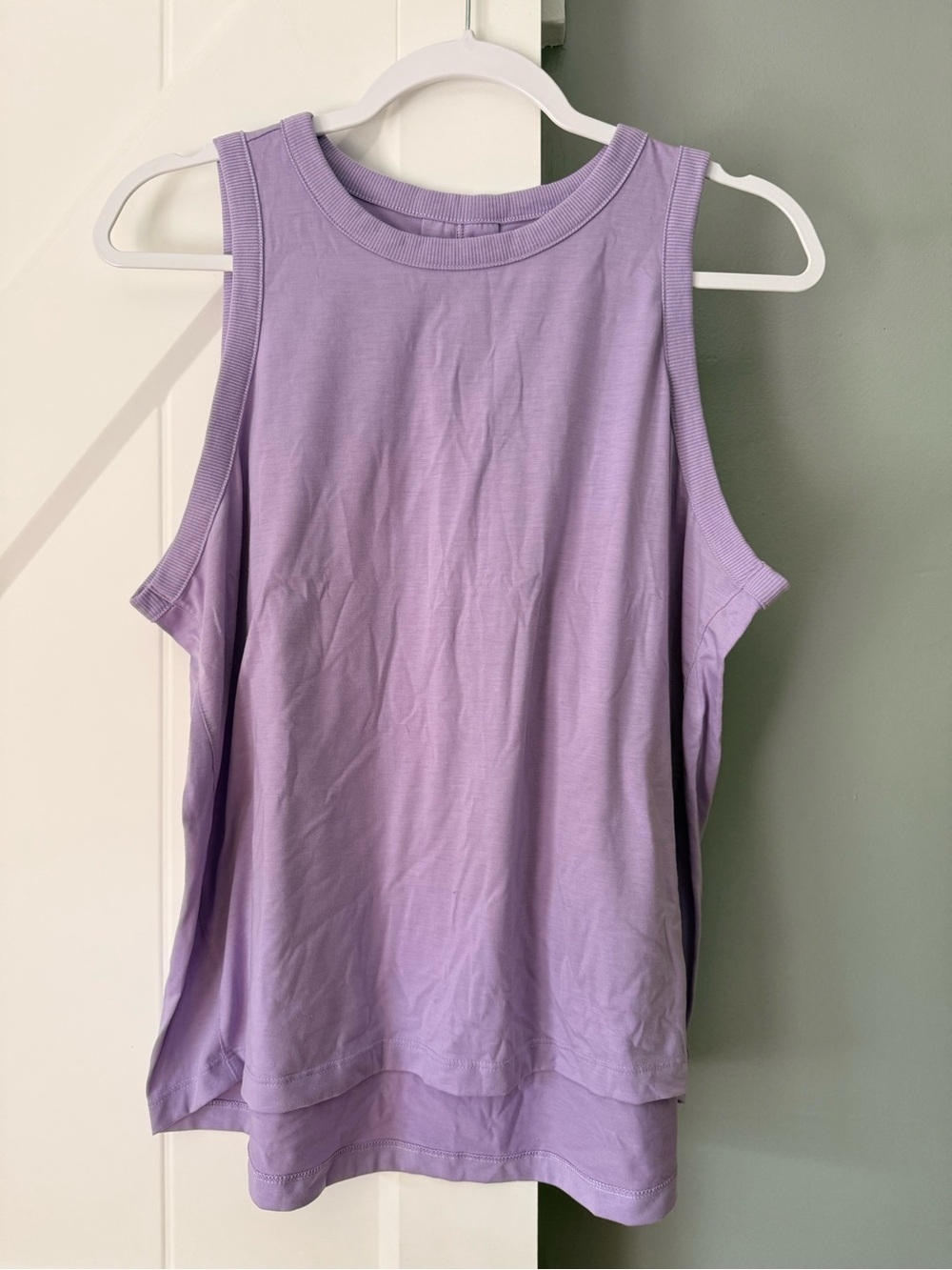 tek gear Lavender Scoop-Back Tank Top